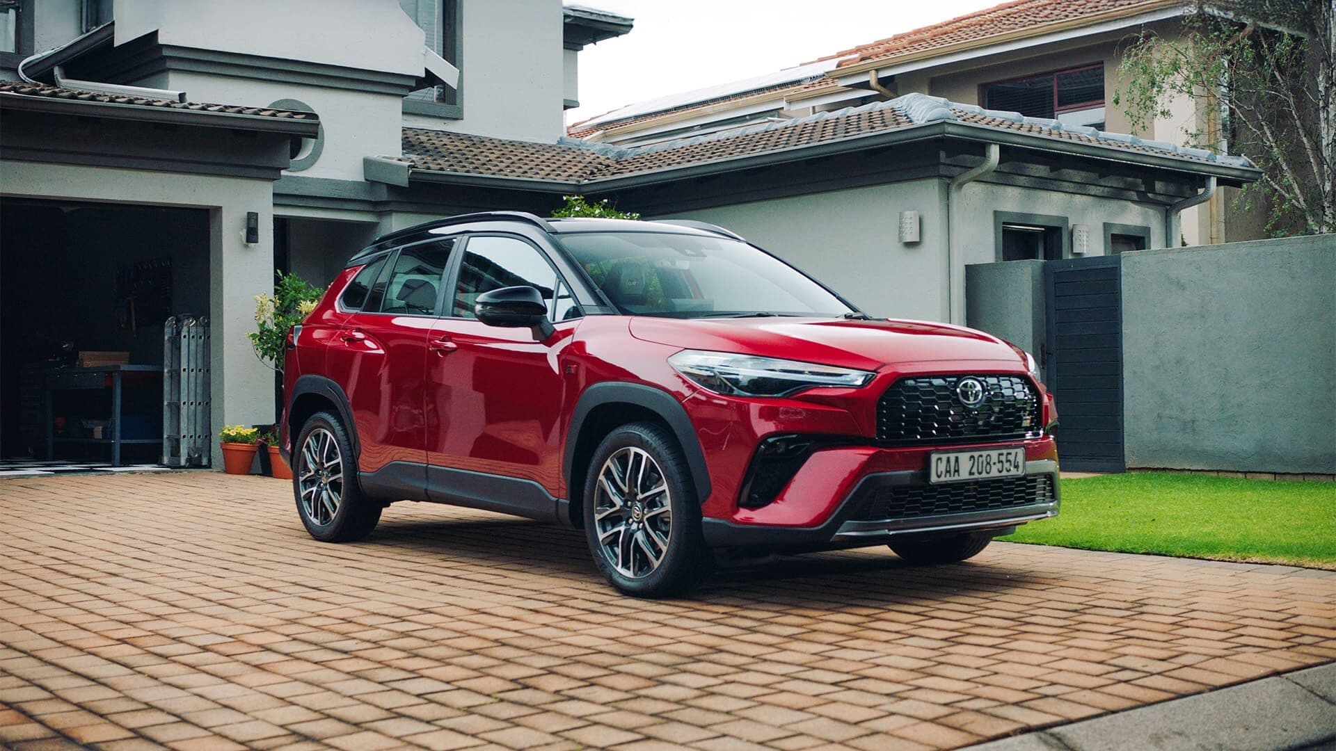 Toyota Corolla Cross at a South African home