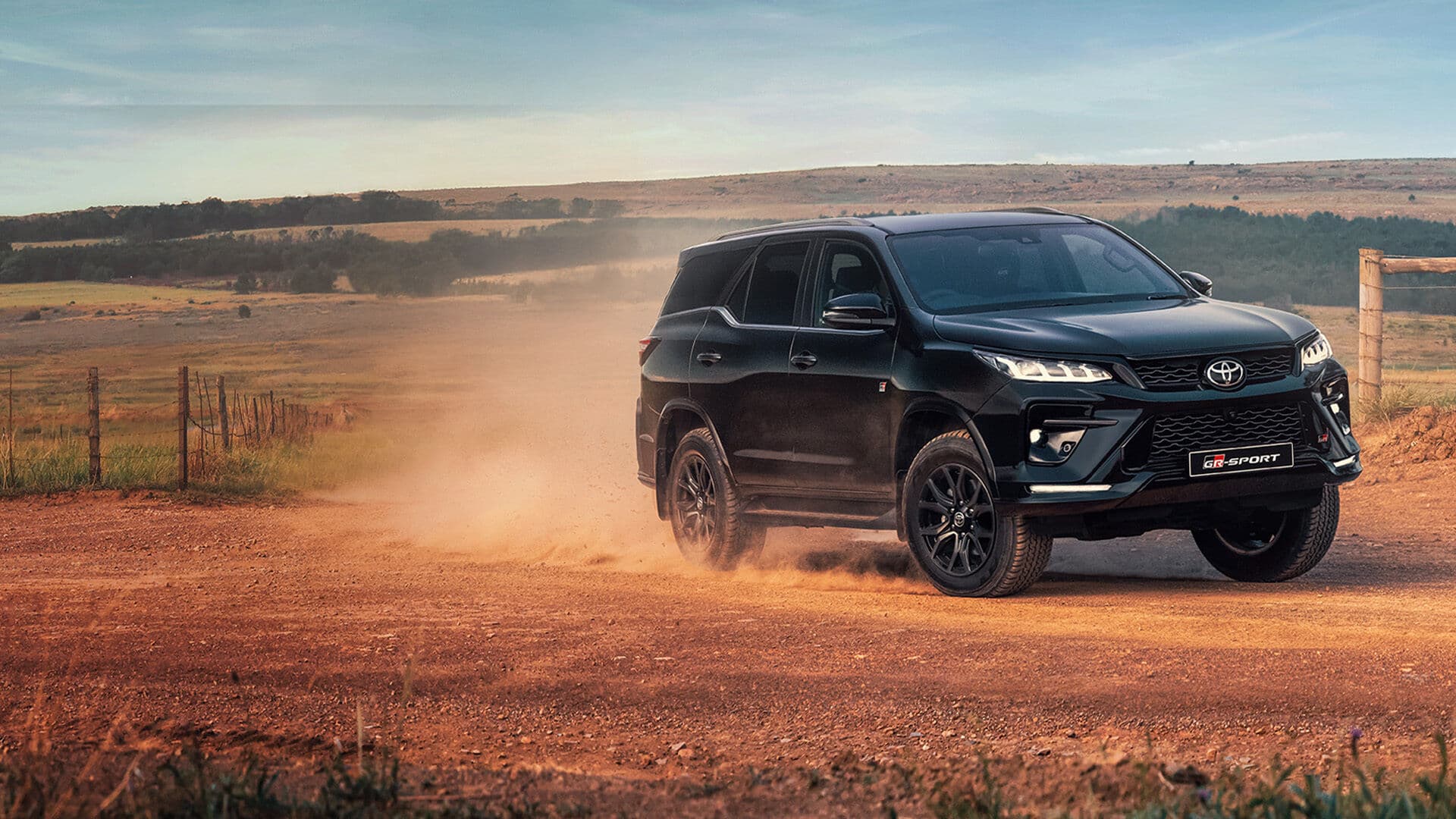 Toyota Fortuner GR-Sport on a Zululand dirt road