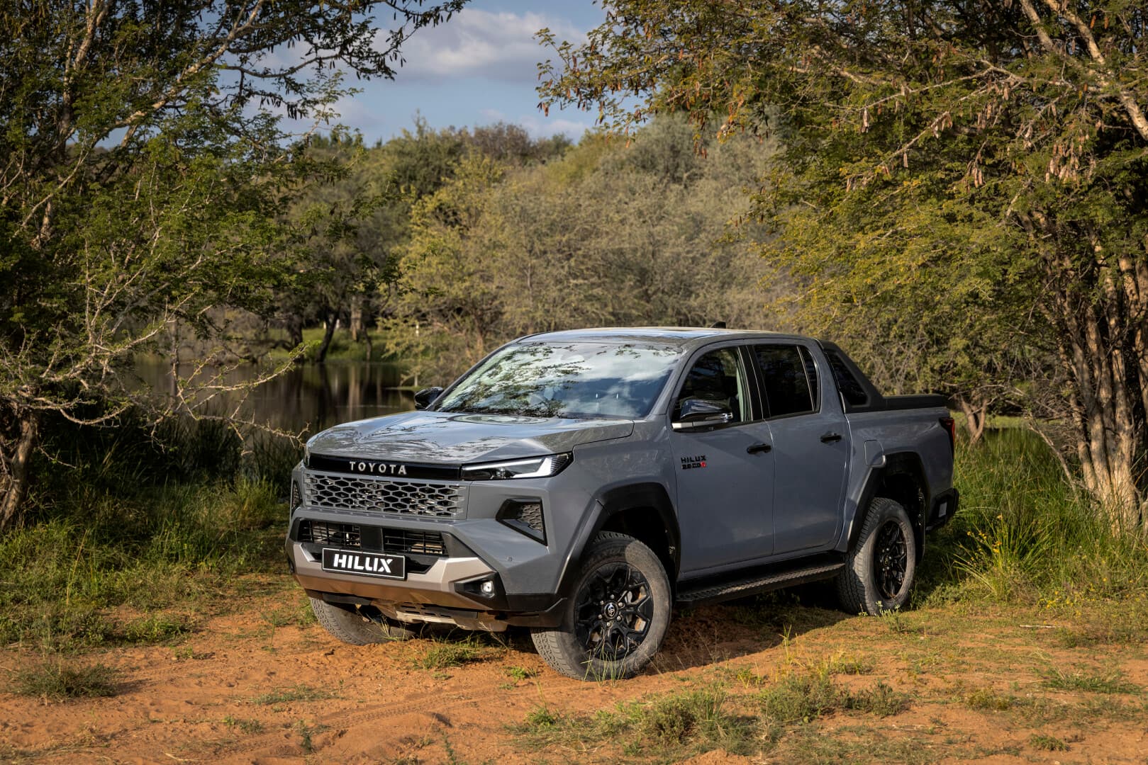 New-Generation Toyota Hilux Legend by the water