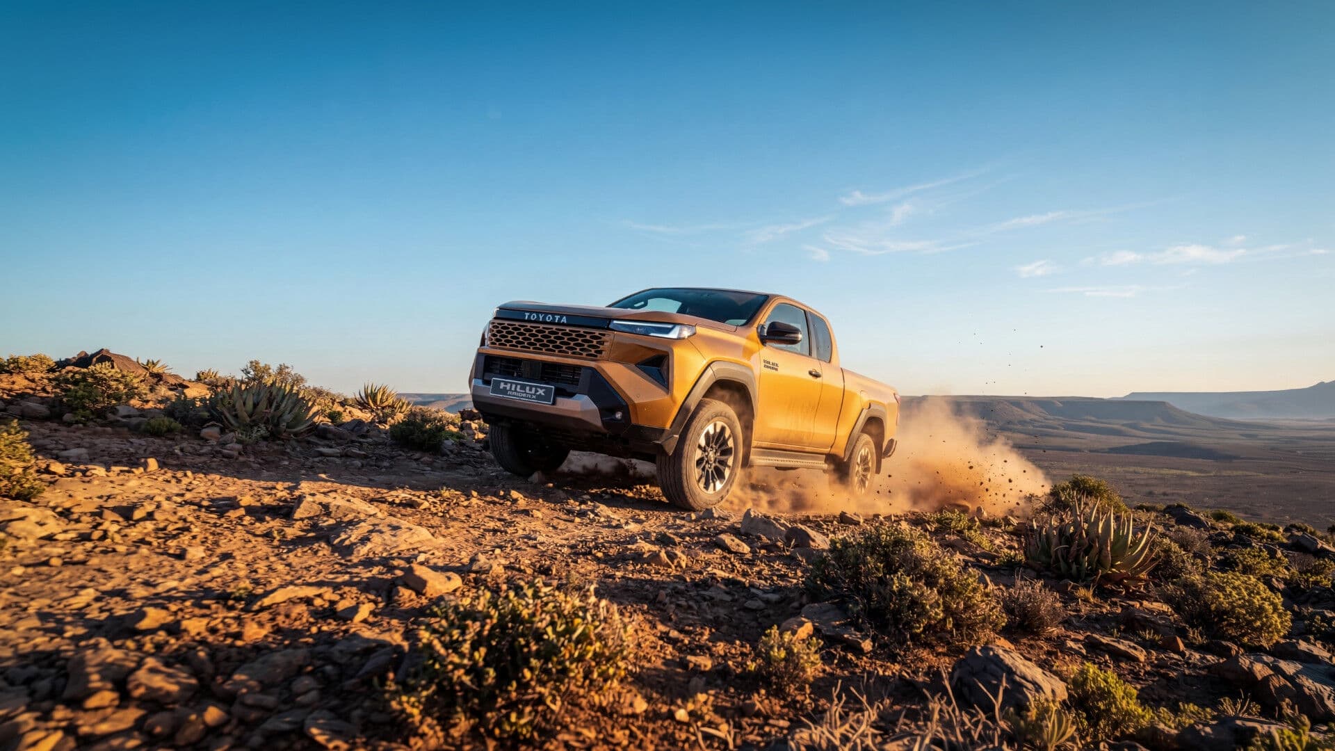 New-Generation Toyota Hilux in the mountains